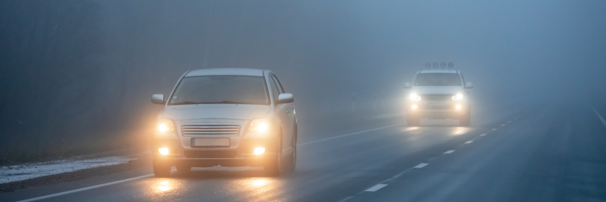 For Winter Driving Use Low Beams Instead of High Beams